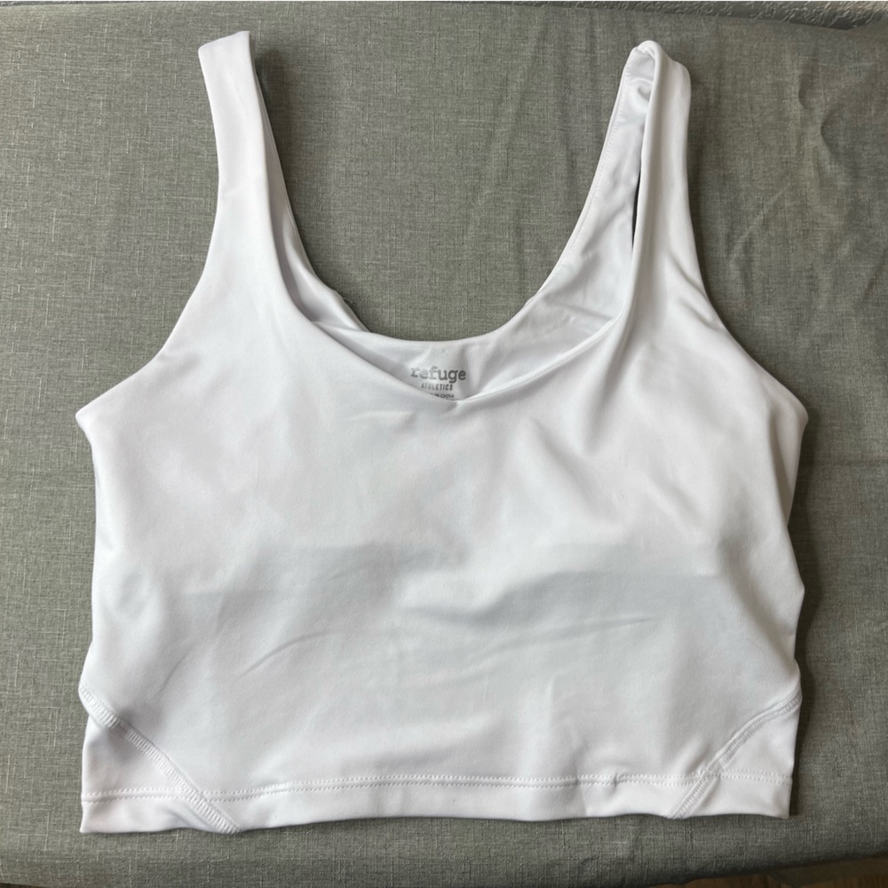 White active tank top